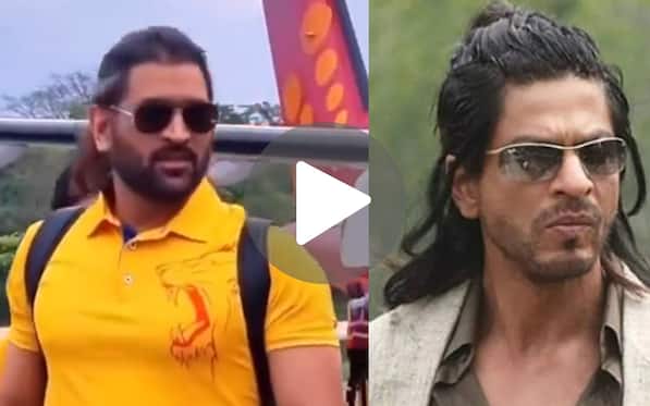 [Watch] Dhoni Turns Into SRK From Don; Enters Dharamsala Before CSK-PBKS Clash